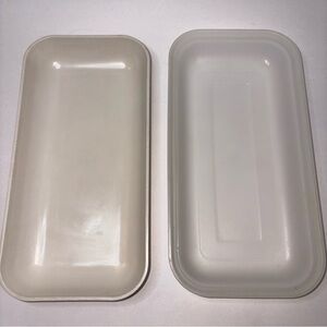 Tupperware Ultra 21 Individual Serving Dish Microwave Ovenware 1768-2 & 1769-5